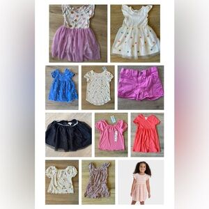 4T Toddler Girls Spring/Summer Clothing
Bundle- 11 Pieces